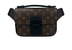 Lock Crossbody, Canvas, Mono, Marron,4, EO163C01